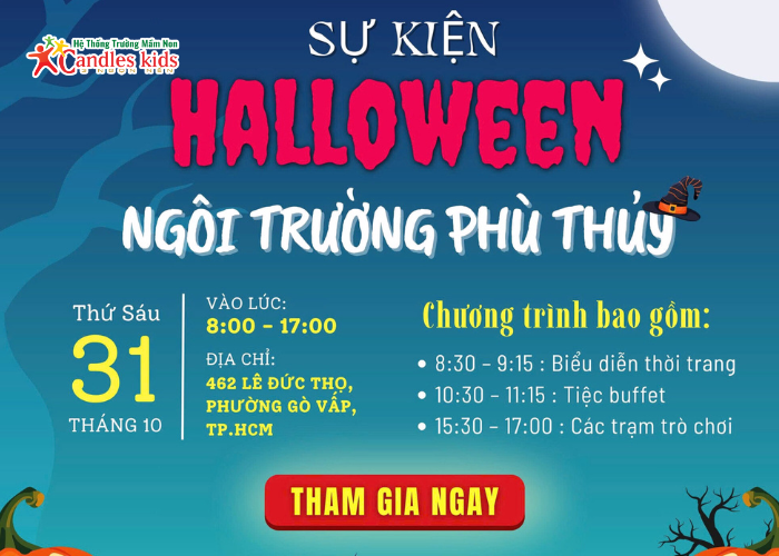 Sự Kiện Halloween - Ngôi Trường Phù Thủy